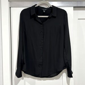 New Look - long sleeve black blouse